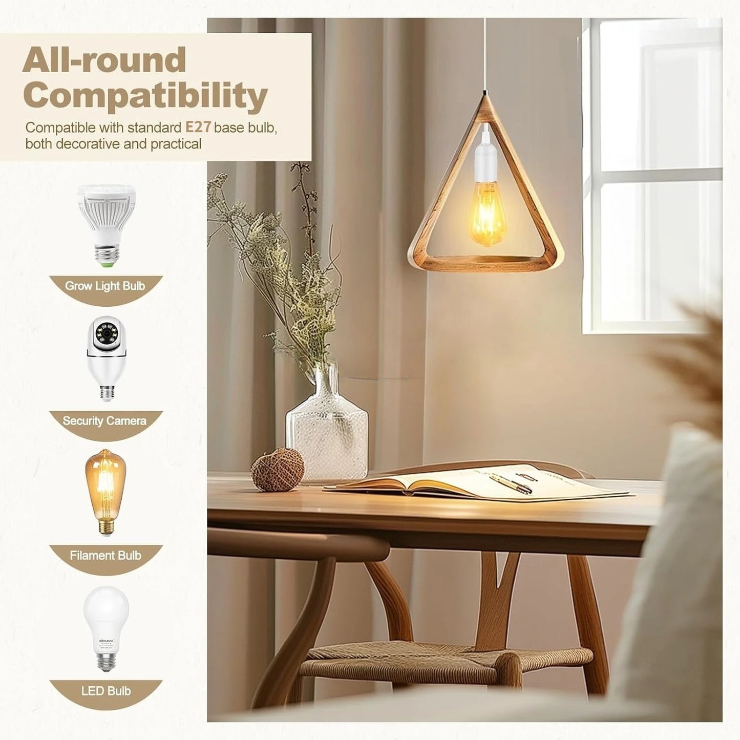 Pendant Light Ceiling Lighting Fitting E27 Lamp Holder Suspended Pendant Light Fitting Kit 2 Core Gold Fabric Cable UK Plug Peaceful Pleasures Health and Wellness