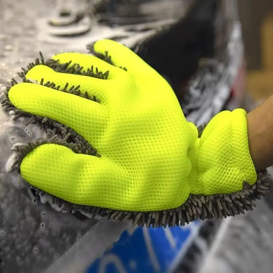 Plush Car Wash Gloves – Coral Fleece Wheel Hub Cleaning Mitt Car Wash Mitt Peaceful Pleasures Health and Wellness
