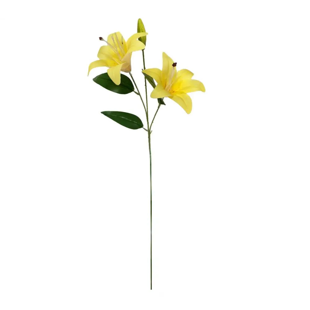 Silk Artificial Lily Bouquet | Faux Flowers for Wedding & Home