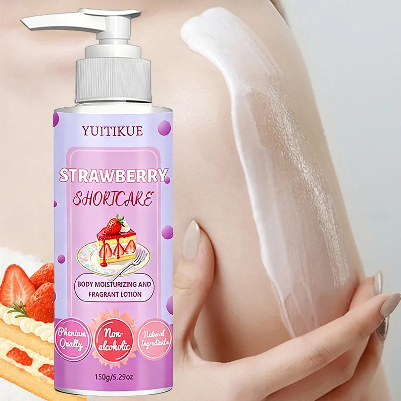 YUITIKUE Strawberry Body Lotion – Hydrating & Moisturizing Cream Body Lotion Cream Peaceful Pleasures Health and Wellness Default Title