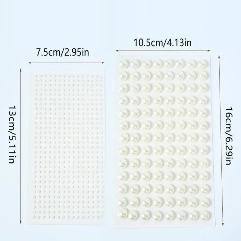 1sheet White Pearl Face Jewelry Stickers Self-Adhesive Pearl Eyeshadow Crystals Decals Decoration DIY Glitter Face Jewels Slider Peaceful Pleasures Health and Wellness