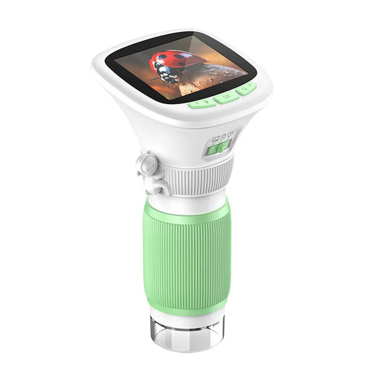 Handheld Microscope with 2.4-Inch High-Definition Screen, Rotating Focus, High Magnification Photography, Scientific Instrument Peaceful Pleasures Health and Wellness