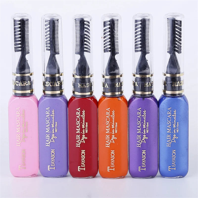 Temporary Hair Color Mascara Wand | 13 Colors, Washable