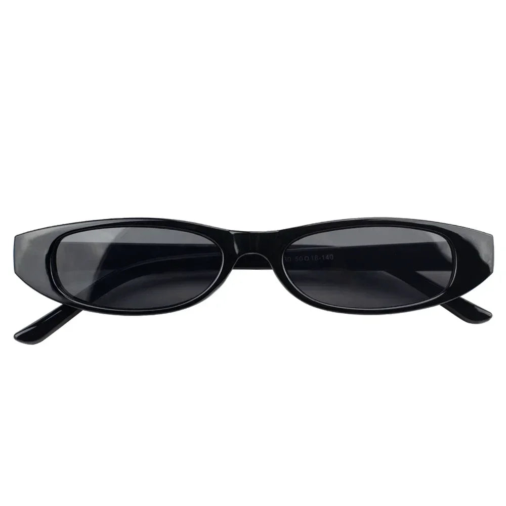Vintage Rectangle Sunglasses Women Cat Eye Designer Ladies Small Frame Black Red Sun Glasses Brand Retro Skinny Eyewear Peaceful Pleasures Health and Wellness A
