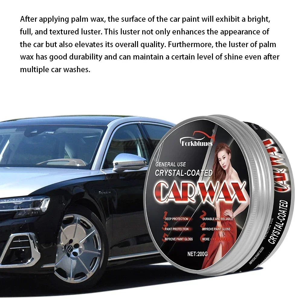 Natural Brazilian Carnauba Wax Paint Beauty Polish and Stain Removal Anti-scratch Car Wax Coating Solid Car Wax Peaceful Pleasures Health and Wellness