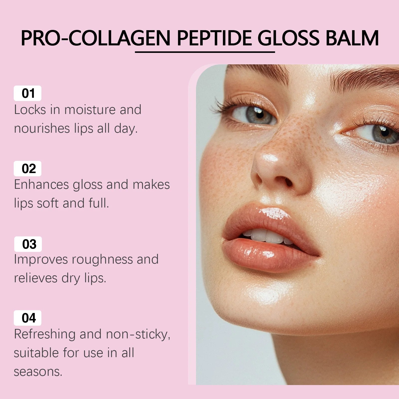 Collagen Lip Balm Smooth Soft Reduce Lip Fine Lines Remove Melanin Skin Increase Elasticity Exfoliating Moisturizing Lip Care Peaceful Pleasures Health and Wellness