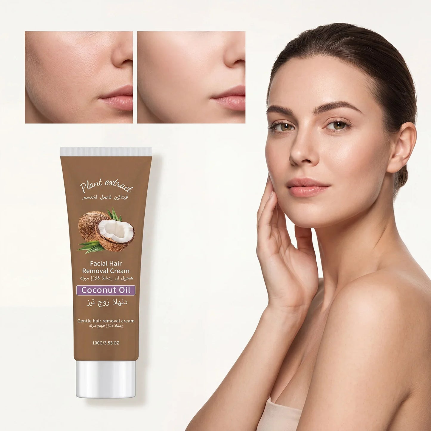 Mild Facial Hair Removal Cream – Smooth Skin, 100g
