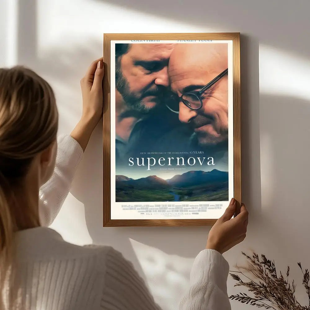 Supernova Movie Poster HD Self-Adhesive Waterproof Wall Art Wall Art Poster Peaceful Pleasures Health and Wellness White8 21X30cmNoframe