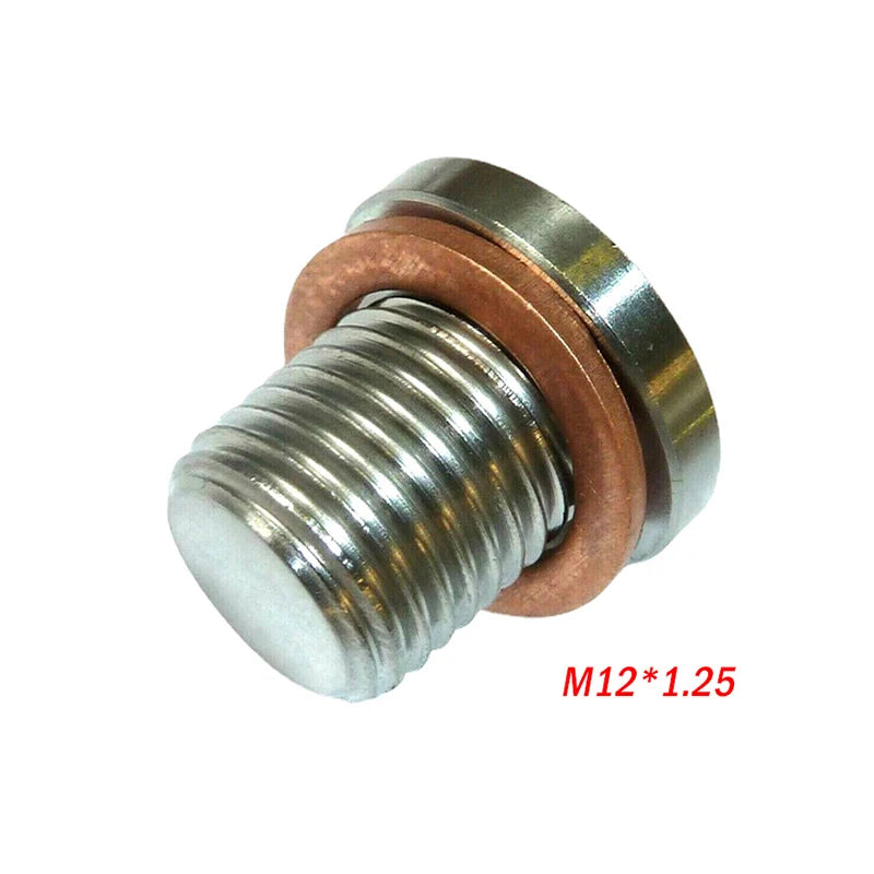 M12x1.25 O2 Oxygen Sensor Blanking Plug Cap with Gasket