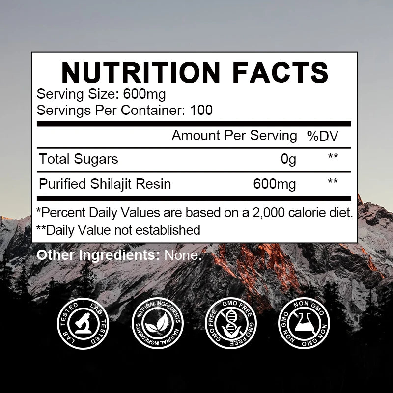 Pure Himalayan Shilajit Resin – 85+ Trace Minerals, Fulvic Acid | Energy, Brain & Immunity | 60g Herbal Supplement Peaceful Pleasures Health and Wellness