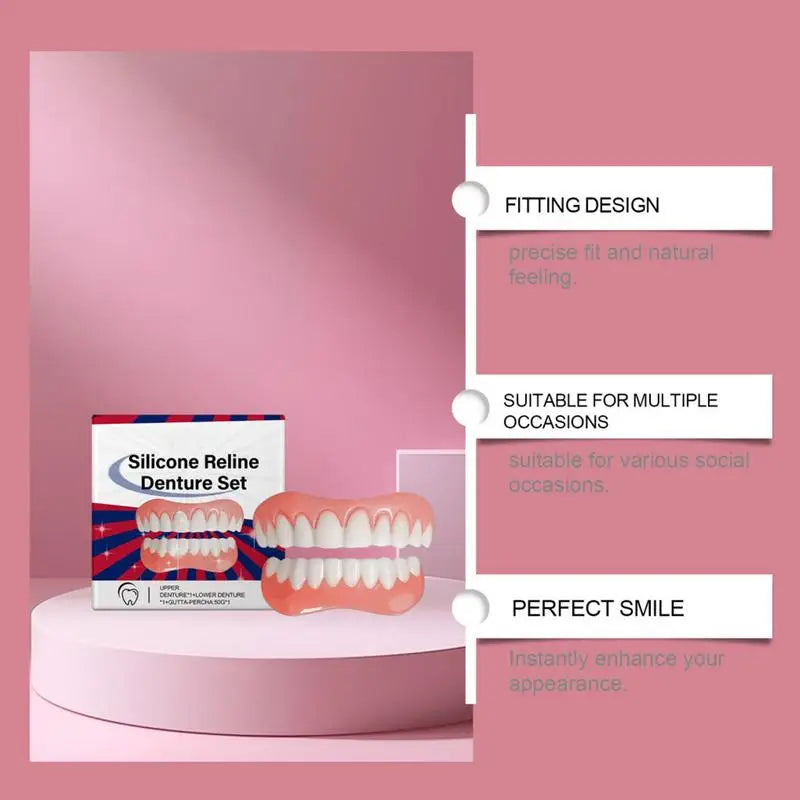 Silicone Denture Relines Kit – Natural, Comfortable Fit