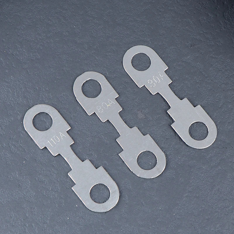 10-Pack Automotive Flat Zinc Fuses 30A–150A 32VDC Car Insert