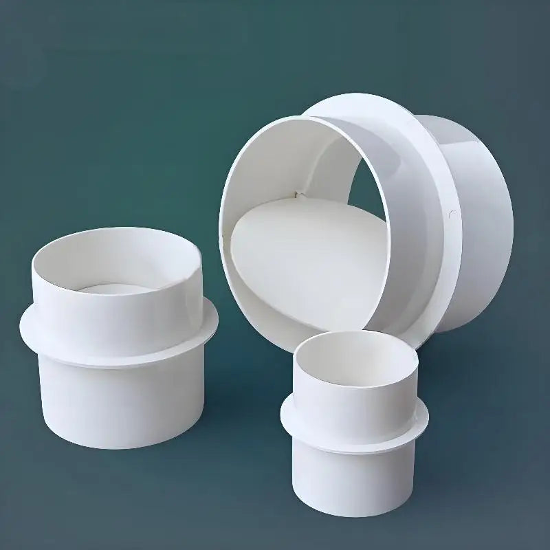 New Draft Blocker Damper Ventilation Check Valve Draught Back Shutter For Inline Ducting Kitchen Home Ventilation Grill Peaceful Pleasures Health and Wellness