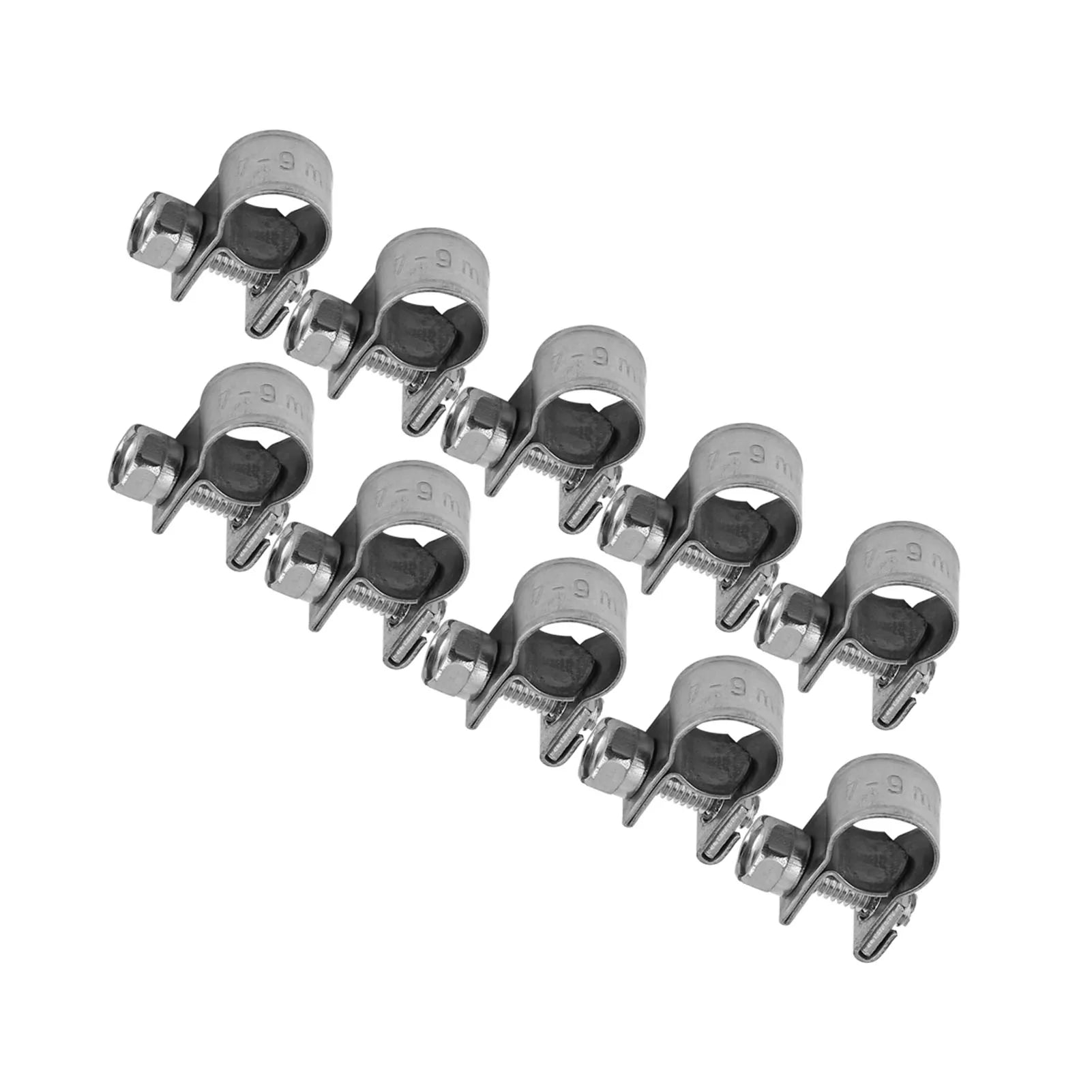 Stainless Steel Mini Fuel Line Pipe Hose Clamp Clip 6mm‑20mm Optional Size Hose Clamp Hose Clips Pipe Clip Hose Fastener Peaceful Pleasures Health and Wellness