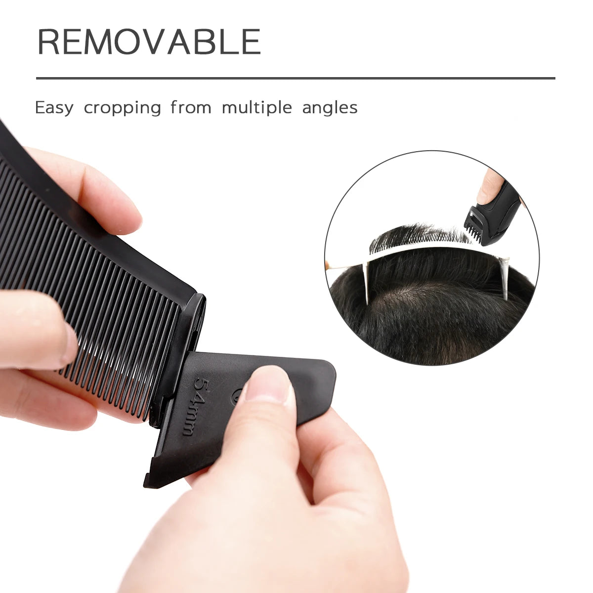 Curved Arced Hair Cutting Comb, Barber Flat Top Haircut Comb, Salon Hairdresser Tool for Hair Cutting, Anti-Slip Edge Design Peaceful Pleasures Health and Wellness