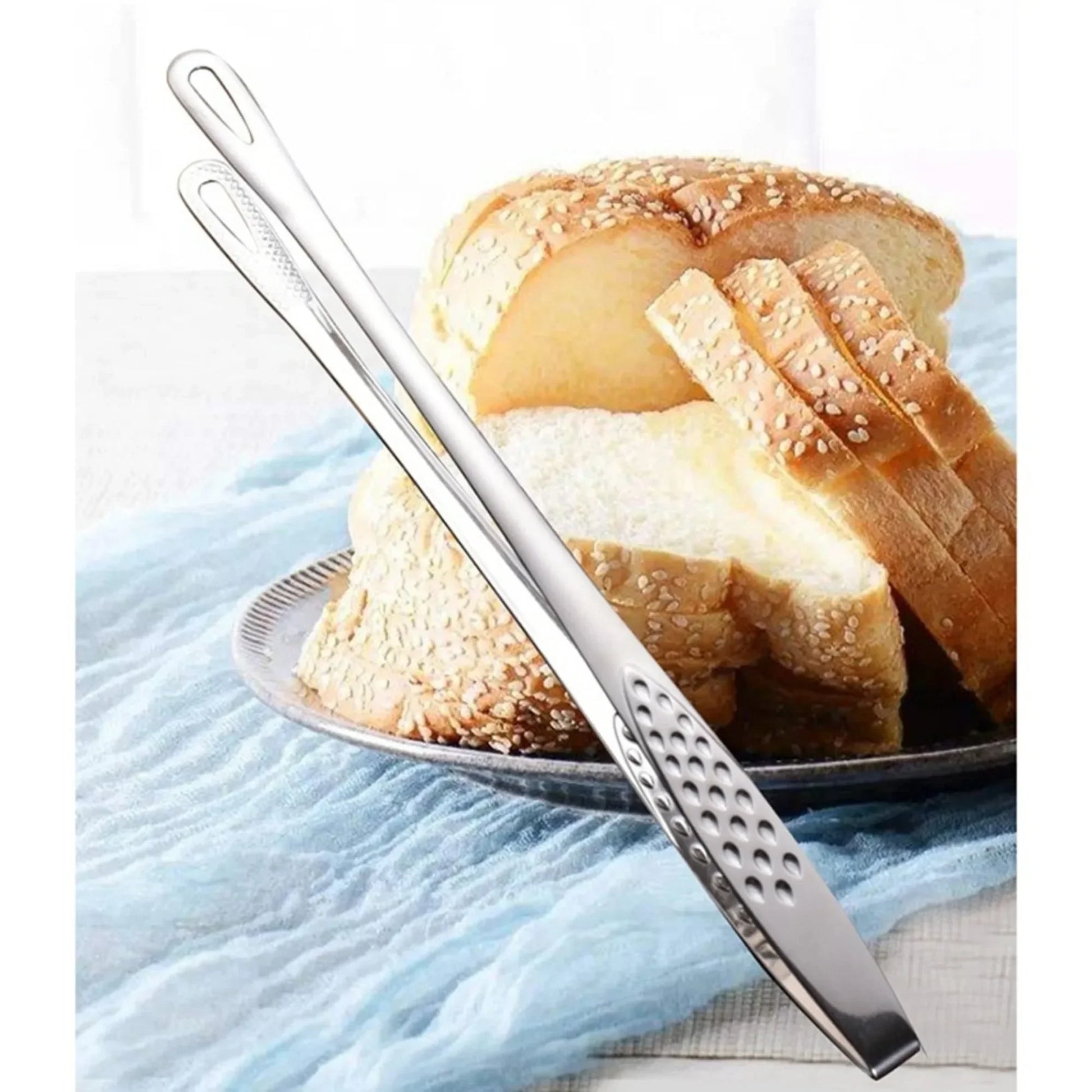 304 Stainless Steel Food Tongs Long Handle Non-Slip Barbecue Tongs Steak Tongs Kitchen Cooking Tools kitchen accessories Peaceful Pleasures Health and Wellness
