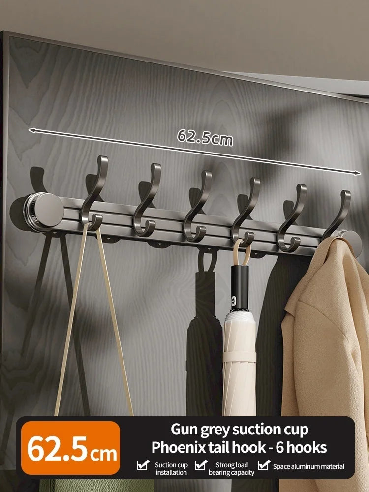 Wall Mount Suction Cup Hooks – No-Drill Set of 7 | Bathroom