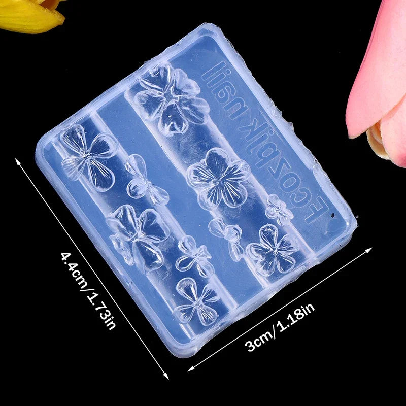 Nail Mold Silicone Nail Art Decorations DIY Flower Tulip Design Nail Art Template Stereoscopic Manicure Tools Peaceful Pleasures Health and Wellness