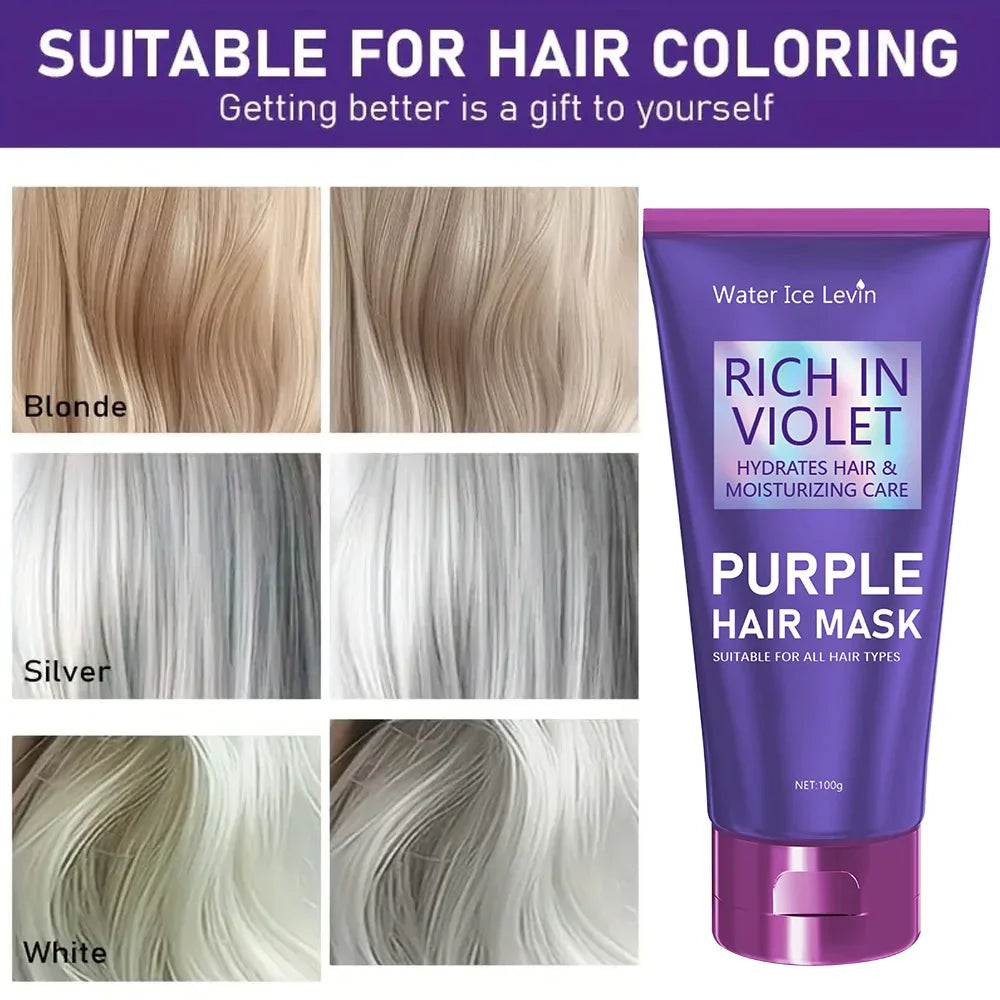 Purple Keratin Hair Mask – Deep Repair for Dry & Frizzy Hair