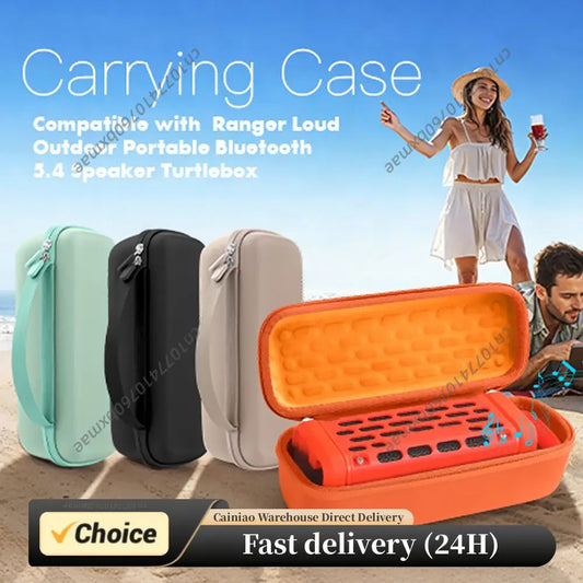 Hard Carrying Case for Turtlebox Ranger Loud Outdoor BT 5.4 Speaker Protective Travel Storage Case with Handle & Double Zipper Peaceful Pleasures Health and Wellness