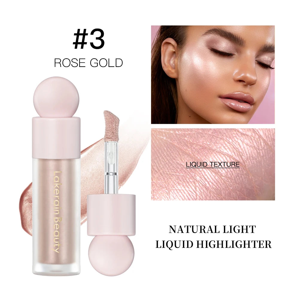 4Color Face Liquid Highlighter Bronzer Contouring Highlight Fluid Makeup Face Shimmer Shine High Lighter Iluminador Maquillaje Peaceful Pleasures Health and Wellness 3
