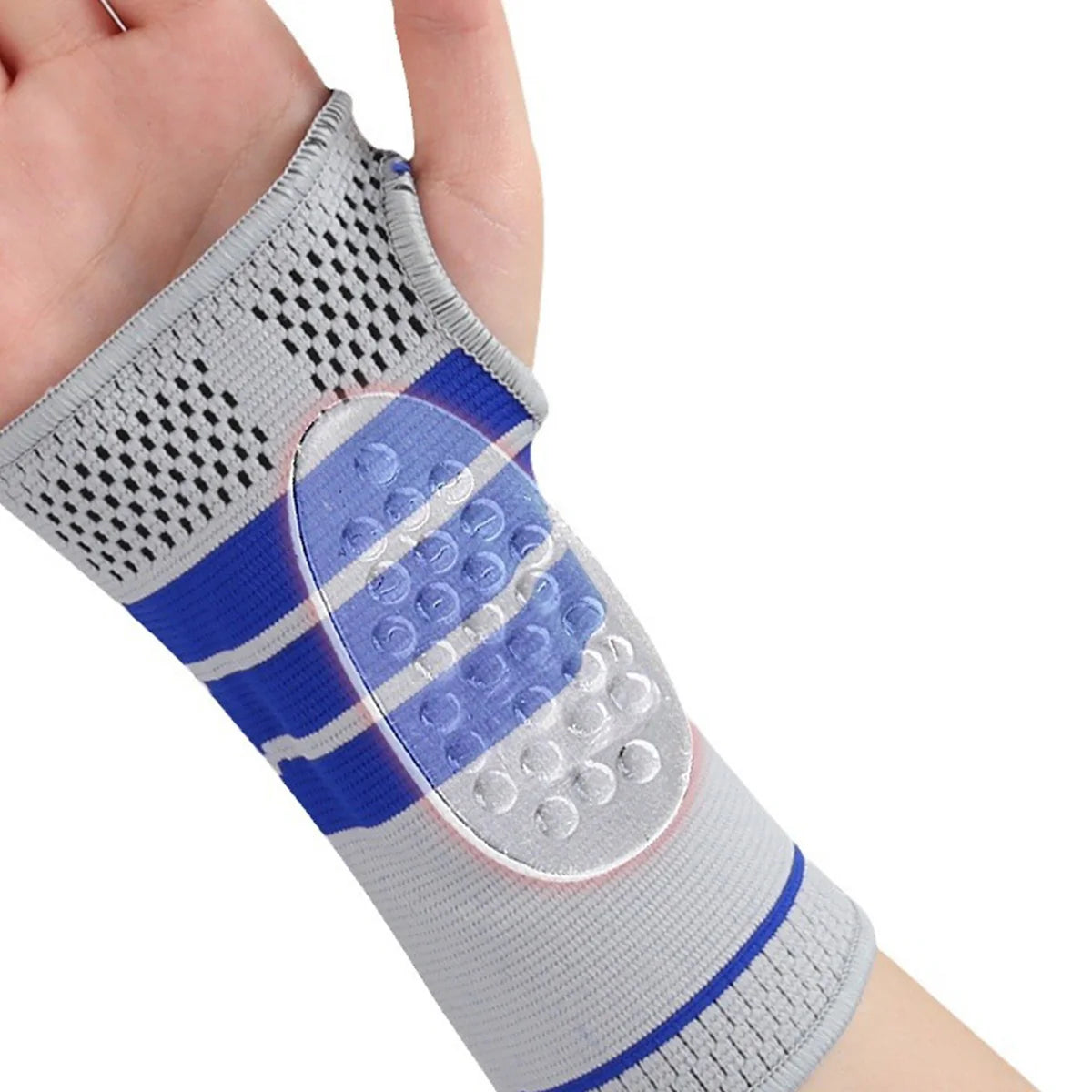 1 Piece Adjustable Hand Guard Flexible Wrist Support Sleeve Anti Collision Silicone Pad,Hand Protection Palm Peaceful Pleasures Health and Wellness Right M