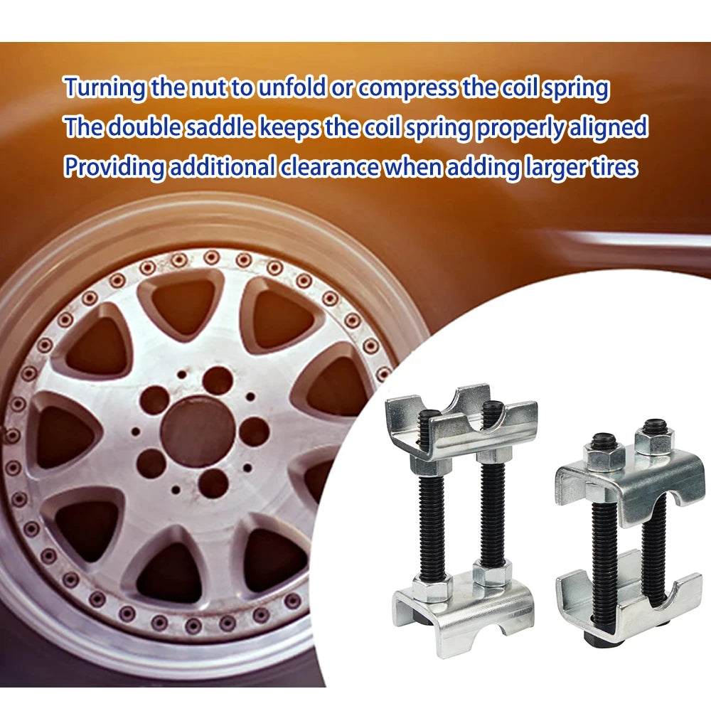 Mini 2-Way Coil Spring Compressor 2/4Pcs Adjustable Spring Spacer for Strut Shock Absorber Peaceful Pleasures Health and Wellness