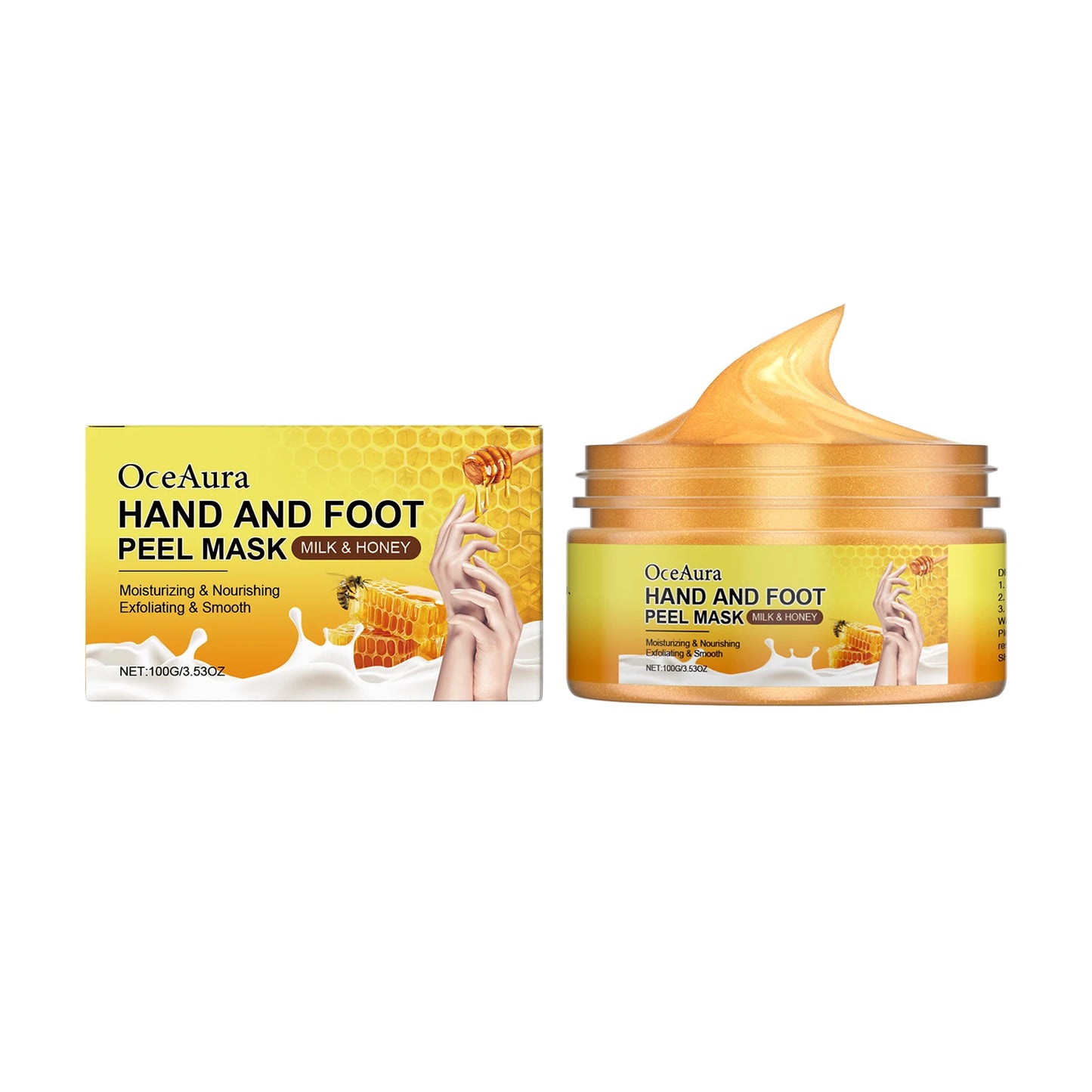 Exfoliating Hand & Foot Peel Mask – Honey & Milk Dead Skin Remover