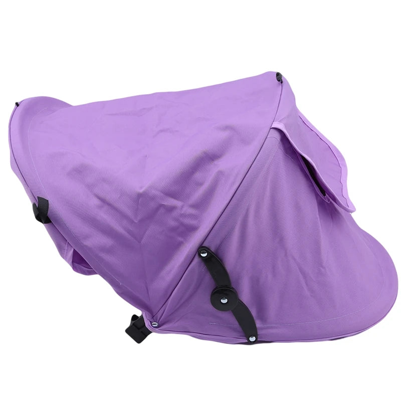 Baby Stroller Sunshield Shade Protection Hood Canopy Cover Prams Stroller Accessories Visor Sitting and Lying Shade Peaceful Pleasures Health and Wellness Purple