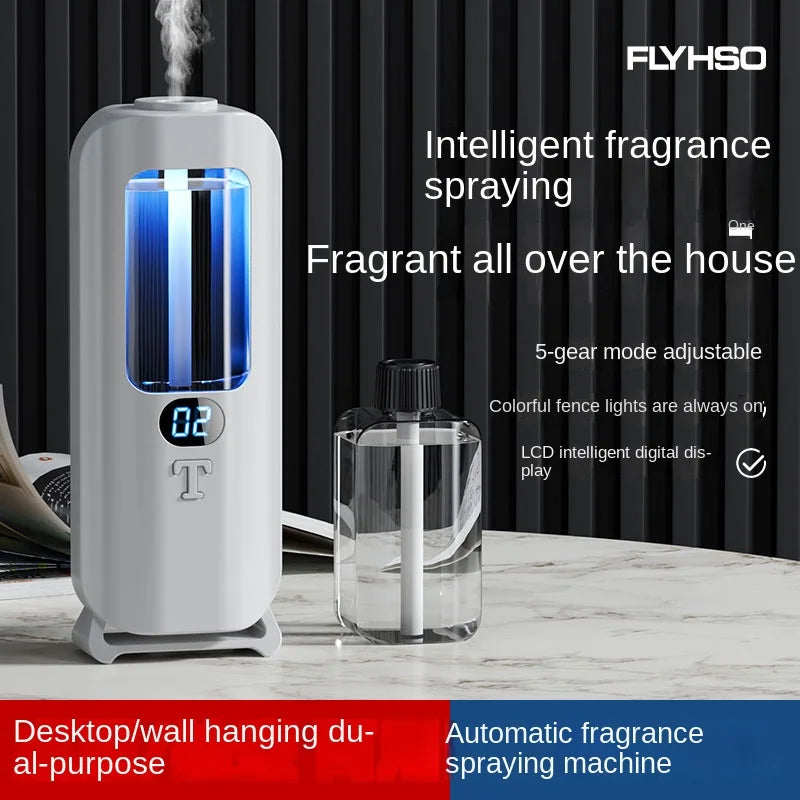 Automatic Aromatherapy Machine And Air Humidifier With Digital Display And Colored Lights -Machine Office Home, And Bathroom Peaceful Pleasures Health and Wellness