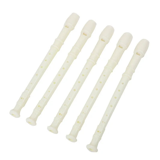 8-Hole Recorder PP Material Milk White Student Children's Flute Peaceful Pleasures Health and Wellness