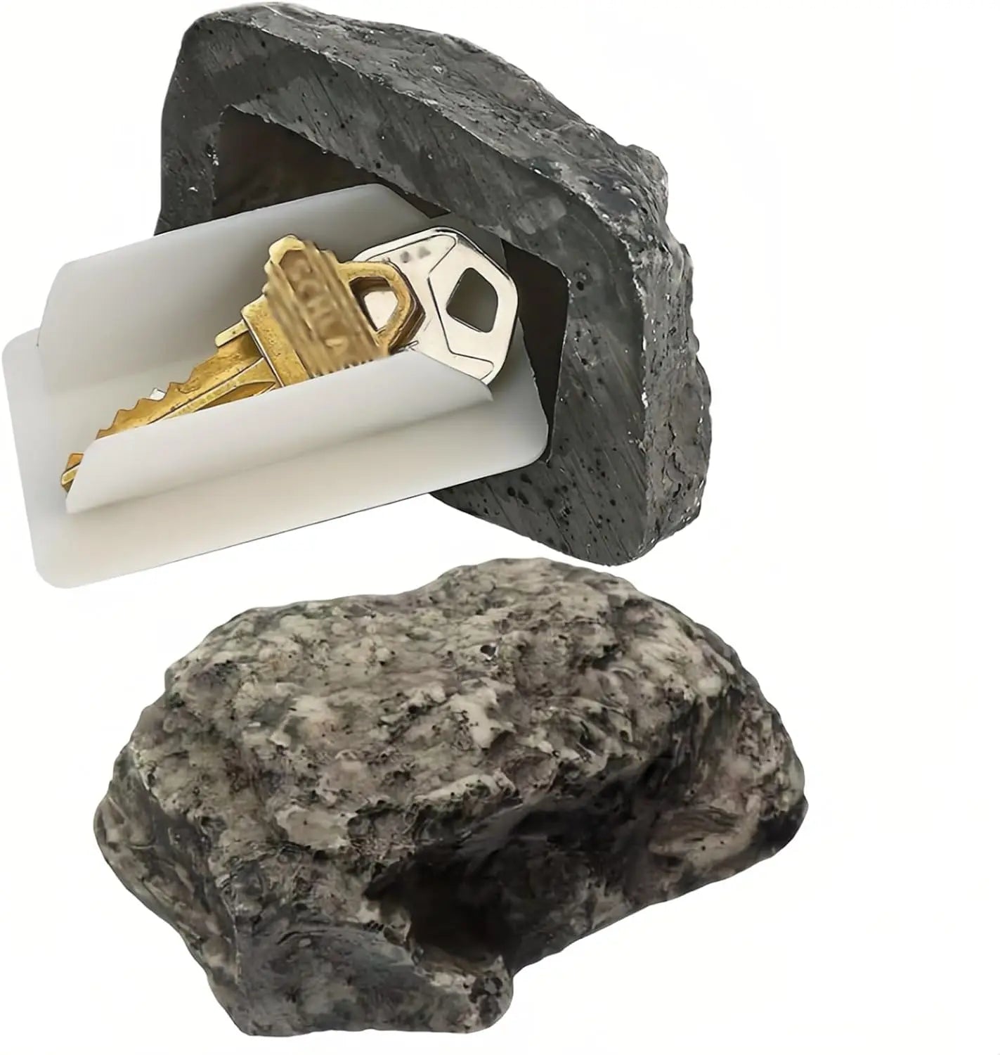 Fake Rock Key Hider – Outdoor Hidden Key Storage Box
