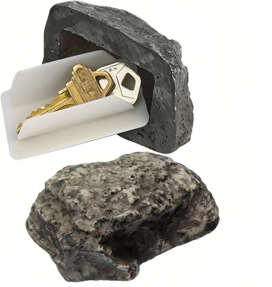 Fake Rock Key Hider – Outdoor Hidden Key Storage Box Outdoor Key Hider Peaceful Pleasures Health and Wellness Shitou1PCS