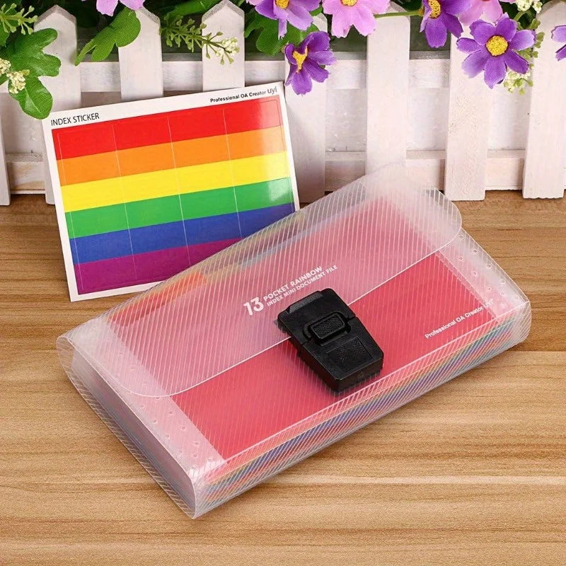 A6 13-Pocket Expanding File Organizer Accordion Folder
