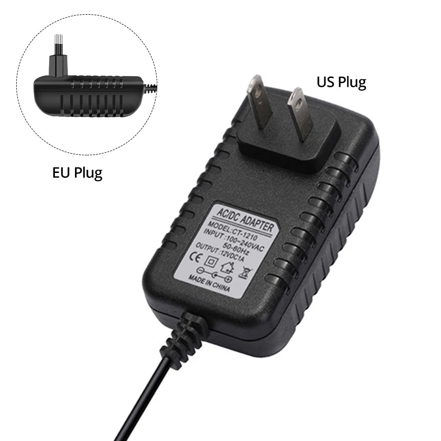 12V Power Supply Adapter with Switch EU/US Plug Charger Converter AC 100-240V To DC 12V LED Lighting Transformer Driver 1A 2A 3A Peaceful Pleasures Health and Wellness