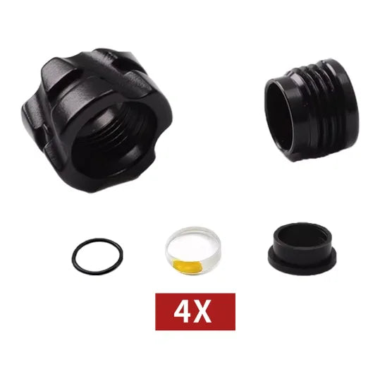 37 45 Degree Peep Sight Hole Aperture Inner Core Clarifier Lens 4X 6X