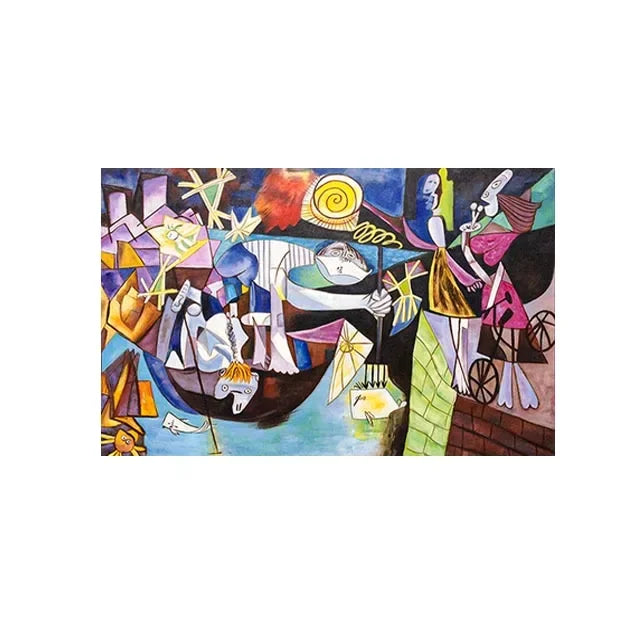 Scandinavian Modern Abstract Wall Art Picasso Famous Best Selling HD Canvas Prints Home Bedroom Living Room Decoration Peaceful Pleasures Health and Wellness A17 20x30cm Unframed