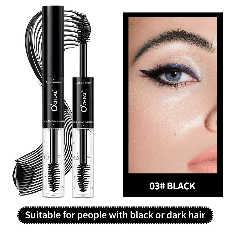 OCHEA Dual-Head Waterproof Eyebrow Tint Cream & Styling Wax