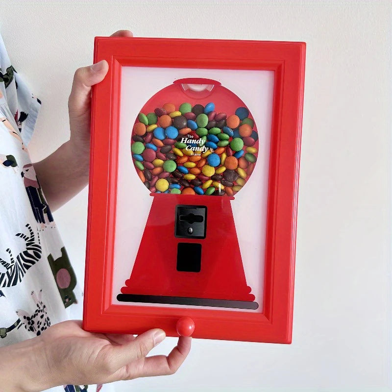Quick Dispensing Framed Candy Machine; Ideal Christmas Gift for Sweet Lovers; Nut and Candy Distributor in Picture Frame. Peaceful Pleasures Health and Wellness