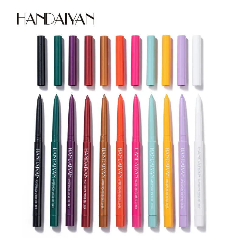 Handaiyan 20-Color Waterproof Matte Gel Eyeliner Pencil