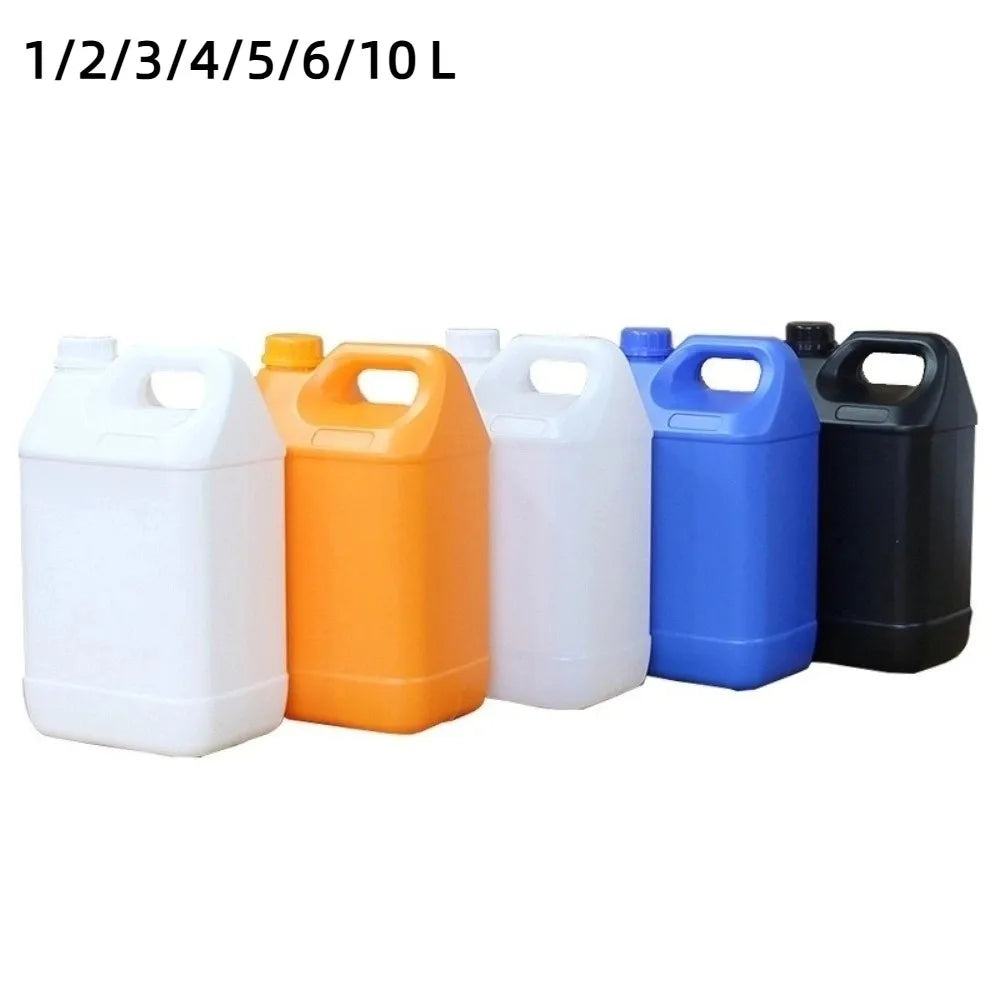 1/2/3/4/5/6/10L Plastic Airtight Bottle with Lid Food Grade HDPE Bucket Sealed Large-Capacity Storage Container Cleaning Essence Peaceful Pleasures Health and Wellness