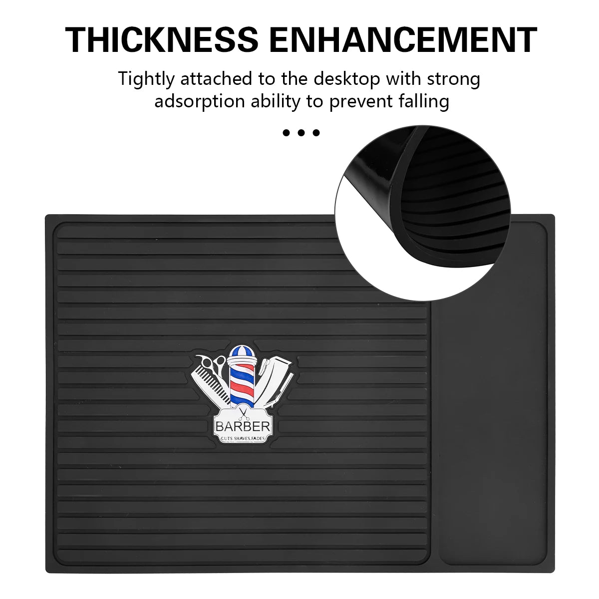 1Pc Anti Slip Barber Station Pad Scissores combs Tools Rubber Storage Mat Hairdressers Barbershop Professional Tools Supplies Peaceful Pleasures Health and Wellness