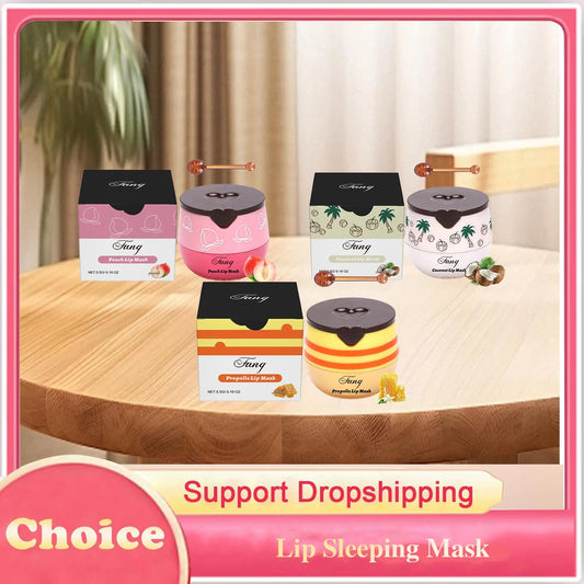 Lip Sleeping Mask Hydrating Repairing Fade Lip Fine Lines Soften Dead Skin Anti Cracked Plumping Smoothing Nourishing Lip Mask Peaceful Pleasures Health and Wellness