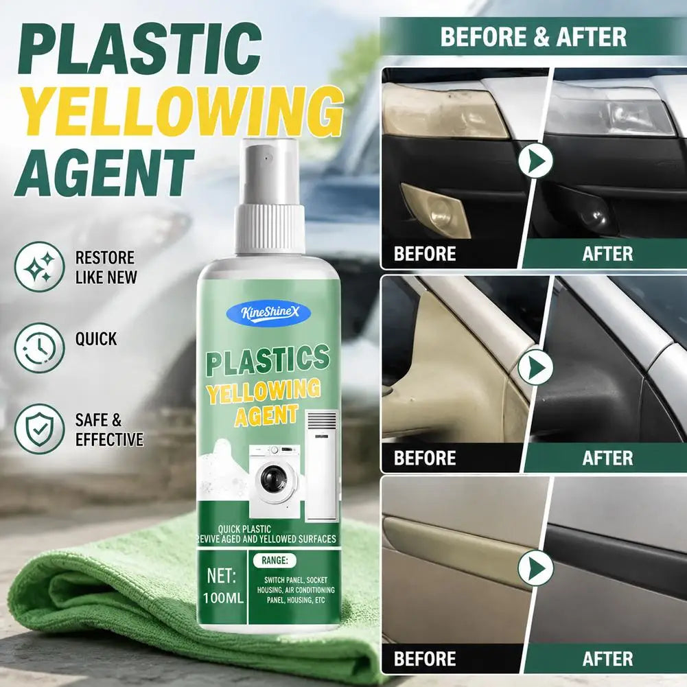 Plastic Remove Yellowing Cleaning Agent - Anti Oxidation for Air Conditioning, Washing Machine Appliances Renovation Peaceful Pleasures Health and Wellness