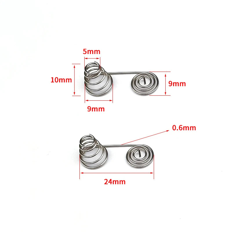 5pcs AAA AA Battery Spring Contact Plates | Nickel DIY Parts