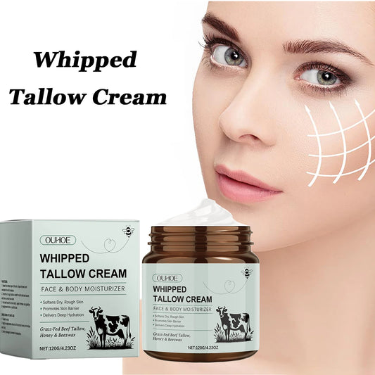 Whipped Tallow Cream – Anti-Aging Face Moisturizer for Dry Skin Peaceful Pleasures Health and Wellness