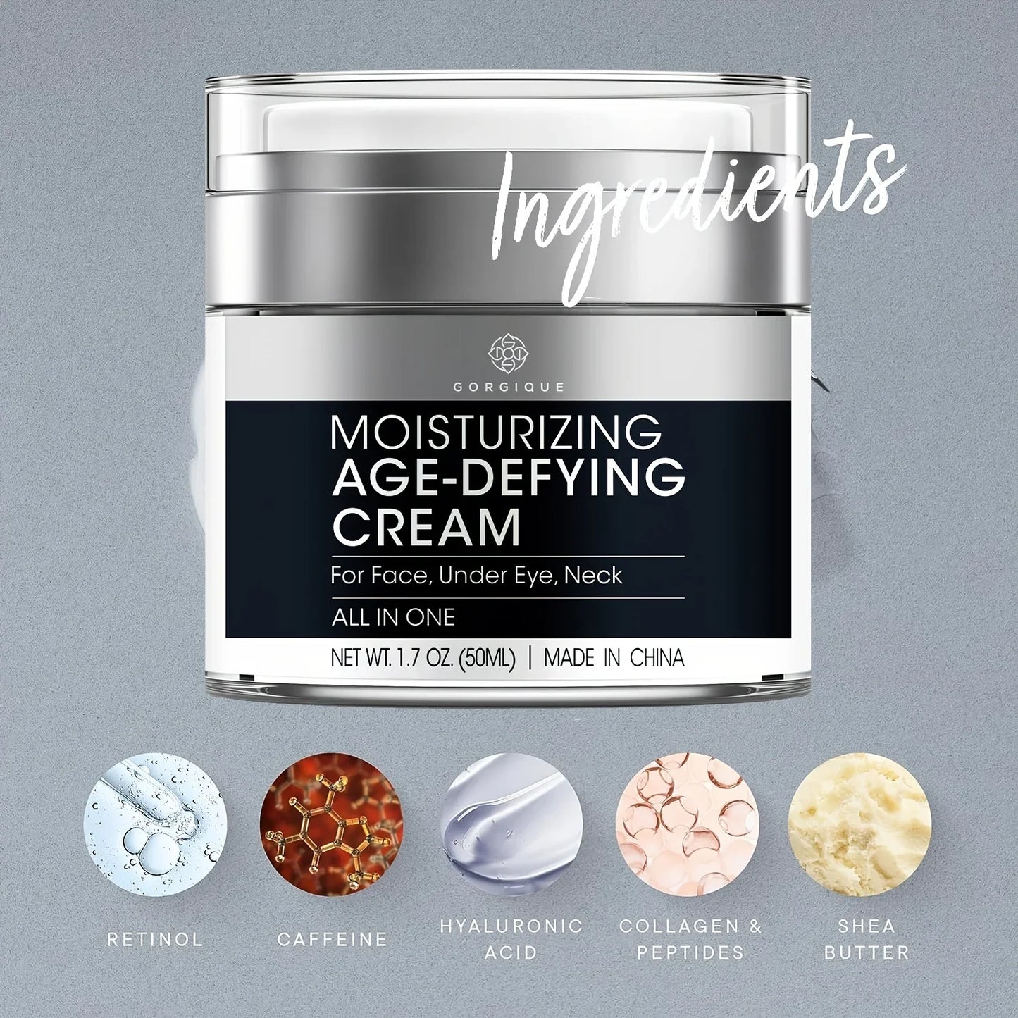 Men's Anti-Aging Face Cream – Retinol, Collagen & Hyaluronic Acid