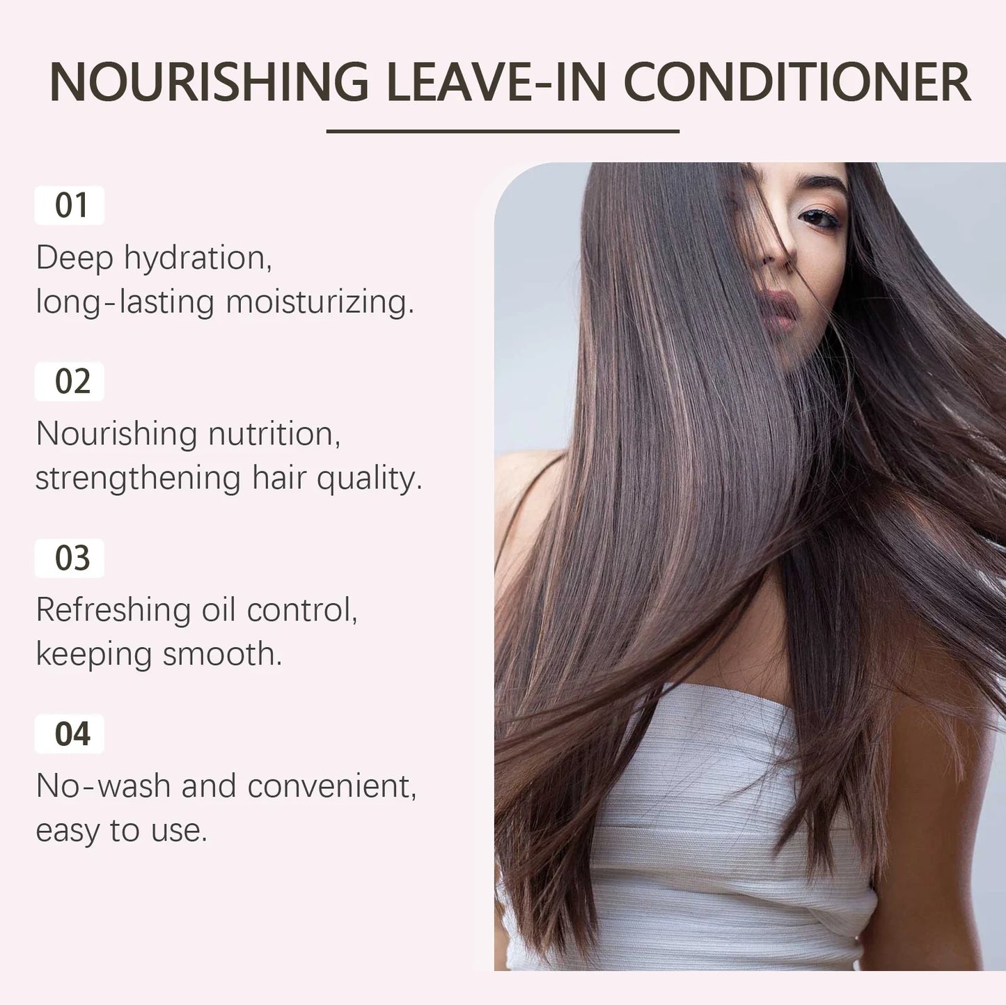 HOEGOA Hair Repair Spray – Anti-Frizz, Oil Control, No Rinse