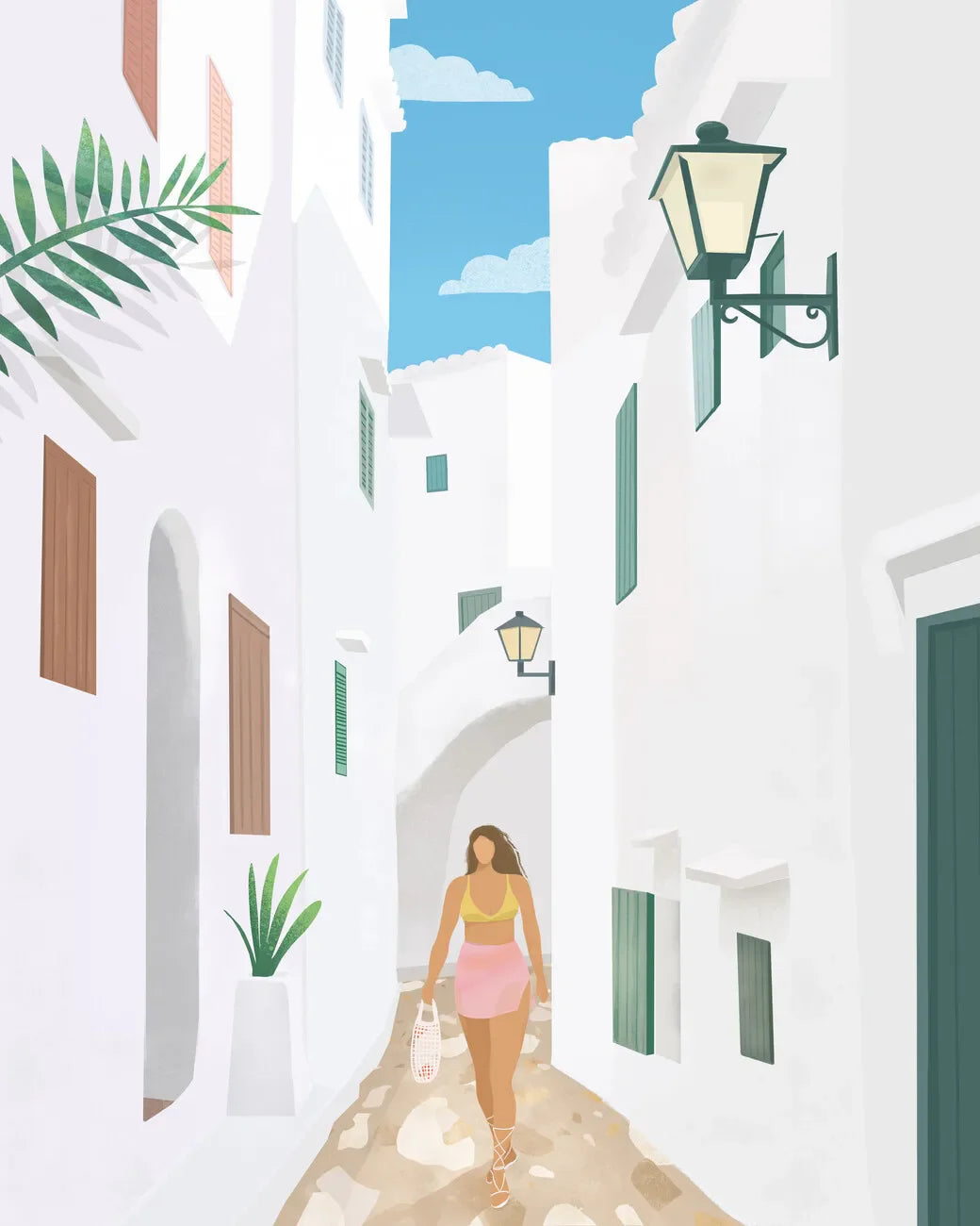 Abstract Retro Travel Street Art Canvas Wall Print | Home Decor Canvas Wall Art Print Peaceful Pleasures Health and Wellness 5 50x70cm Unframed