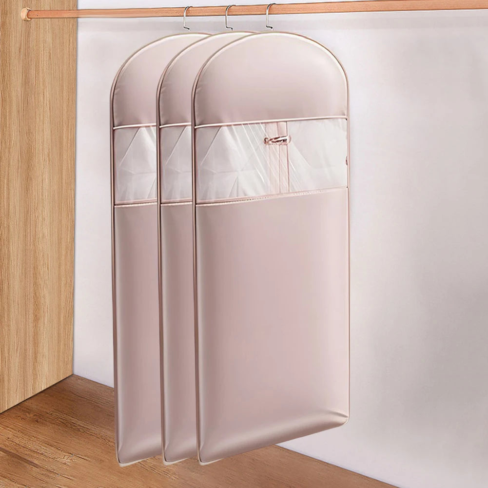Hanging Garment Bag Self-Compression Zipper | Space Saving Coat